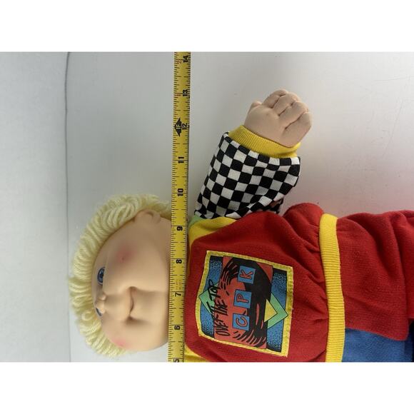 First Edition Racing Cabbage Patch Kids Boy w/ Blonde Hair & Blue Eyes - Picture 12 of 12